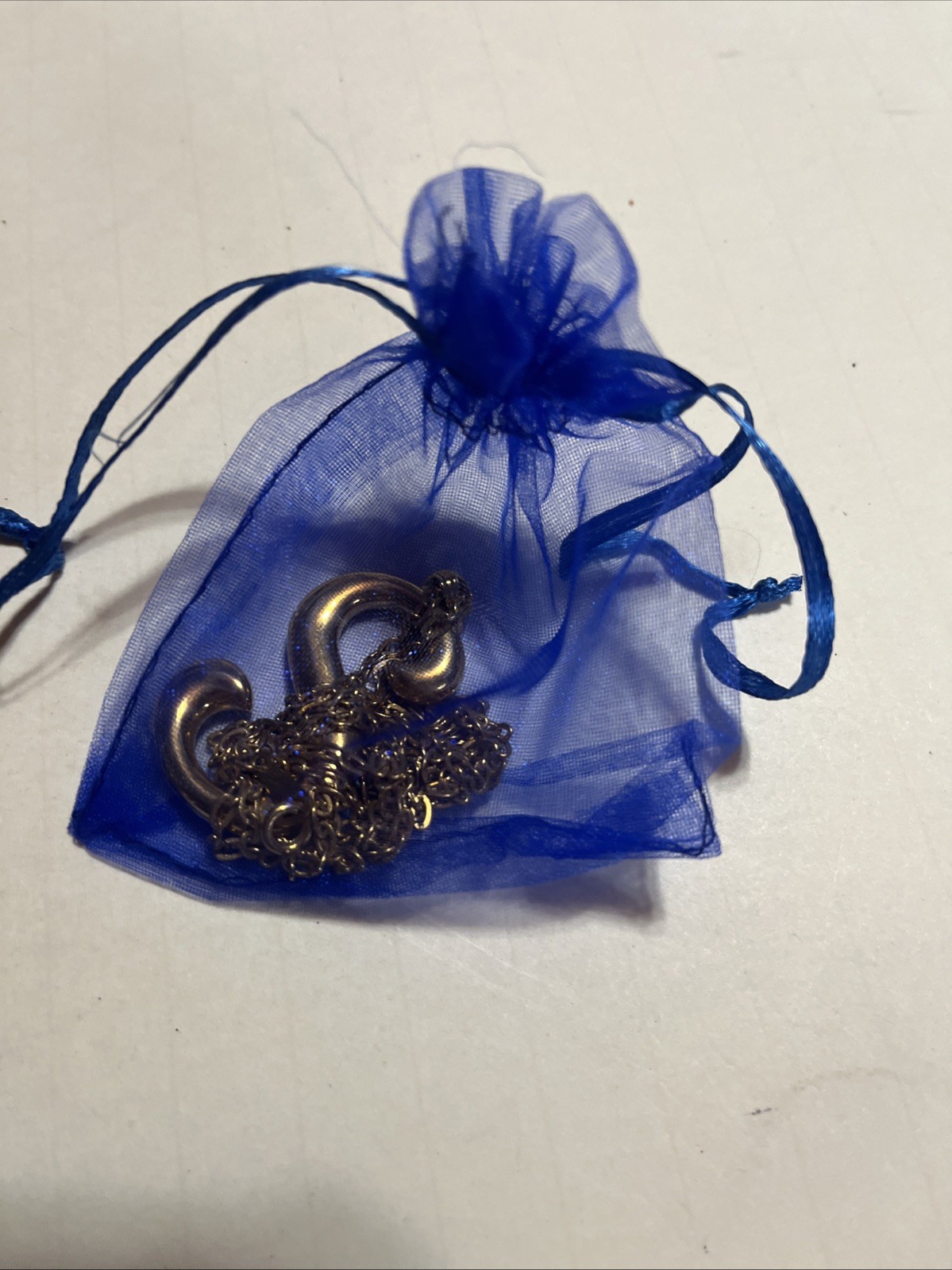 Gold Tone Cable Chain Bubble Script Initial Monog… - image 6