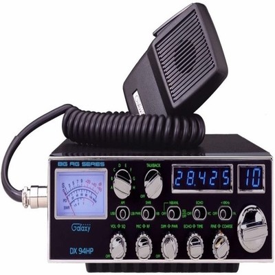 Galaxy DX-94HP 10 Meter Amateur Ham Radio, 100W, Blue LEDs, 4 MOSFETs, SSB  When