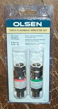 Olsen Torch Flashback Arrestor Set: For Acetylene  Oxygen Item 56878