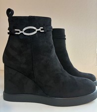 ITAL-DESIGN Damen Freizeit - Keilabsatz - Keilstiefelette Stiefelette,  Gr. 40