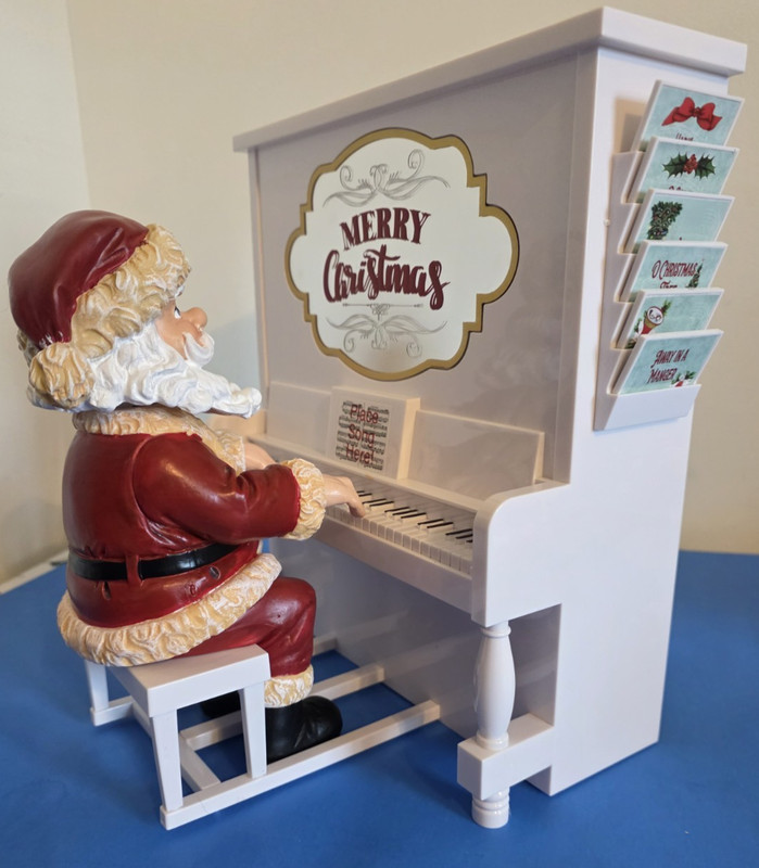 Mr. Christmas Piano Playing Santa Plays 24 Songs ( All 12 Music Sheets) VIDEO