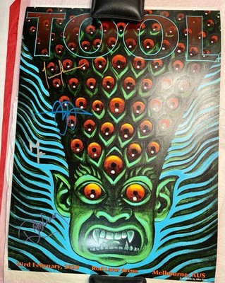 Tool Poster Signed Melbourne OZ Rod Laver Arena Feb 23 2020 Alex