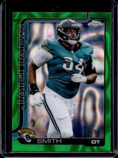2025 Topps Chrome Maason Smith Green Lava Refractor #/99 Jaguars