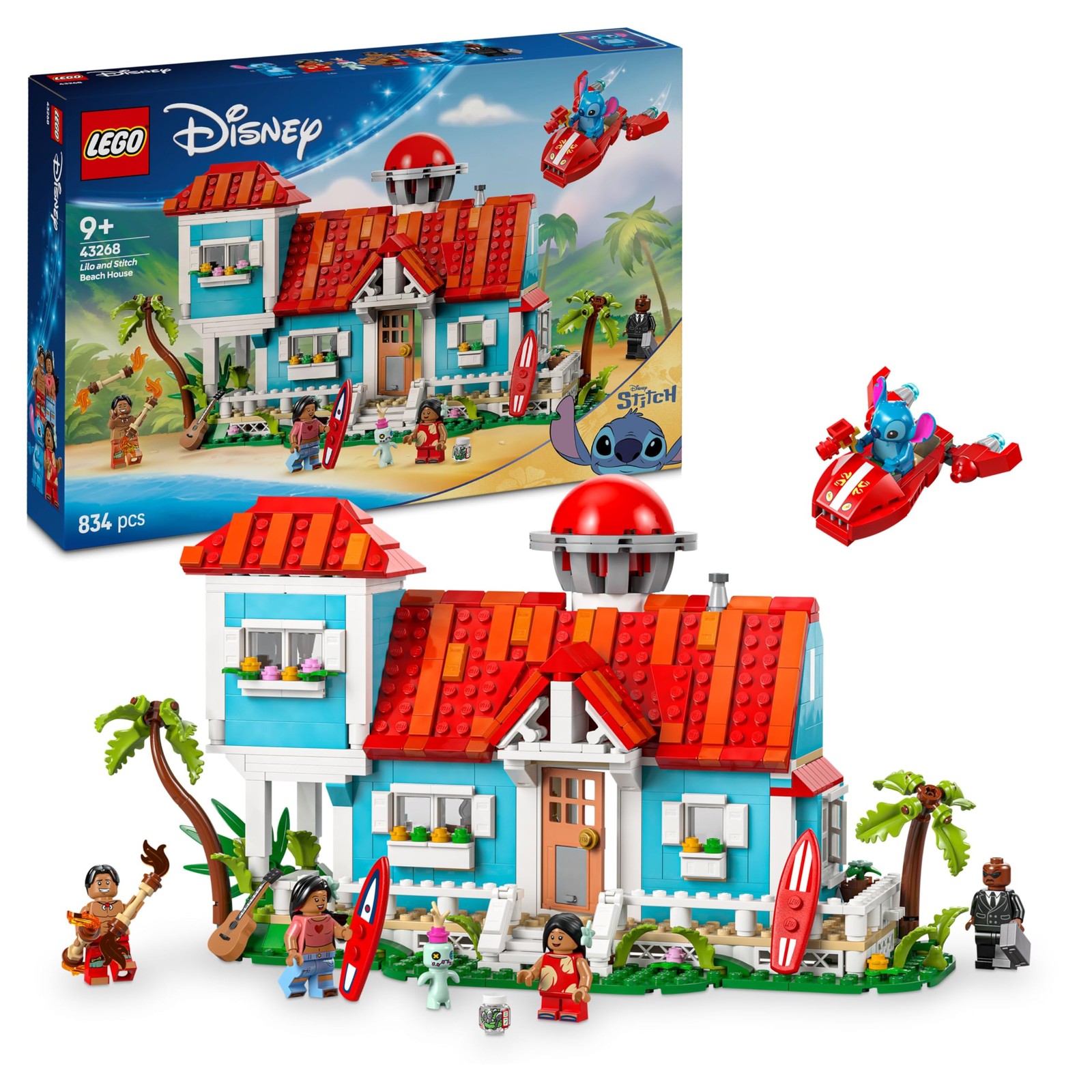 Maison sur la Plage de Lilo et Stitch LEGO Disney jeu multicolore contre l'ennui des enfants
