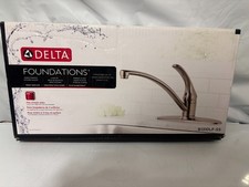 Delta Foundations Single-Handle Standard Kitchen Faucet Stainless B1310LF-SS