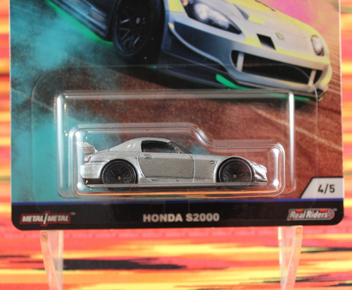 Hot Wheels Honda S2000 Silver Car Culture Street Tuners w/Real Riders Box Ship - Picture 3 of 3