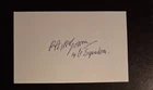 WW2 RAF BATTLE OF BRITAIN HURRICANE PILOT   SIGNED CARD