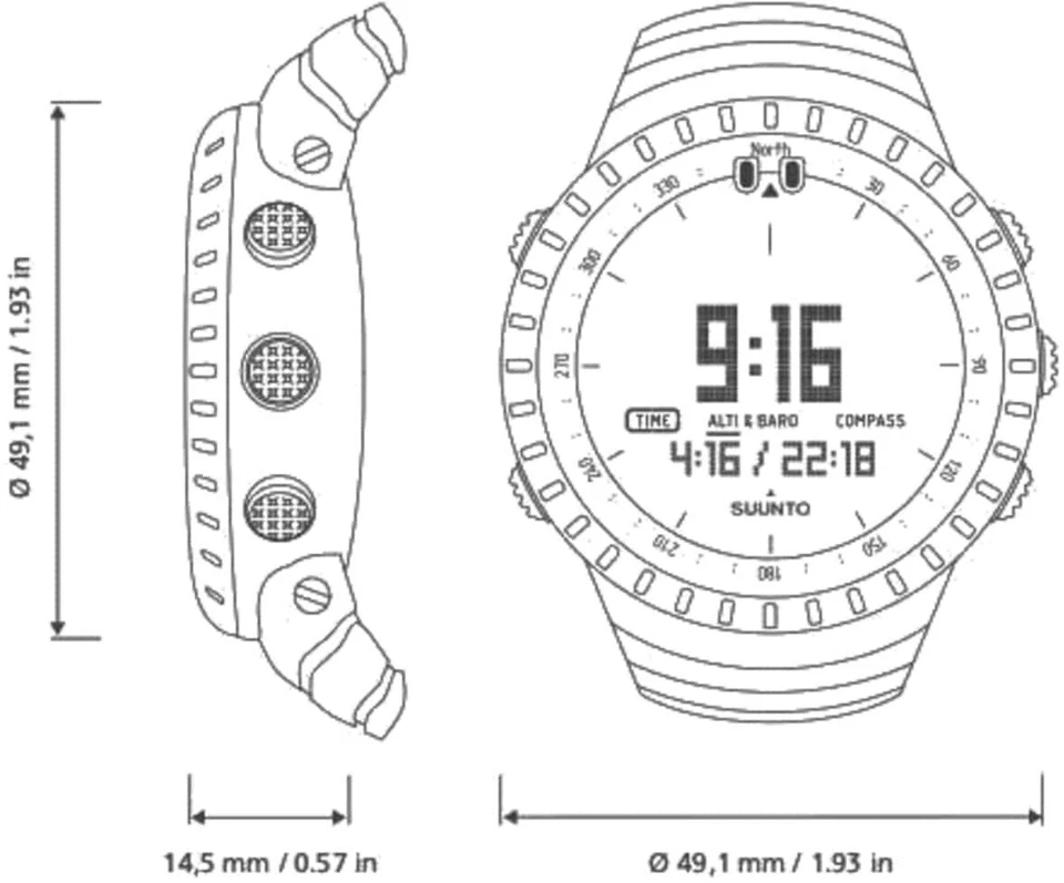 Suunto Core SS014279010 Armbanduhr | Neu & OVP (G7) - Bild 4 von 4