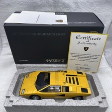 1:18 AUTOart Lamborghini Countach LP400 Yellow Limited Edition Diecast
