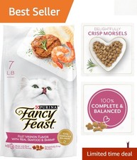 7 lb Purina Filet Mignon Cat Food with Shrimp - All Breed Sizes Delight 4.88 per gallon