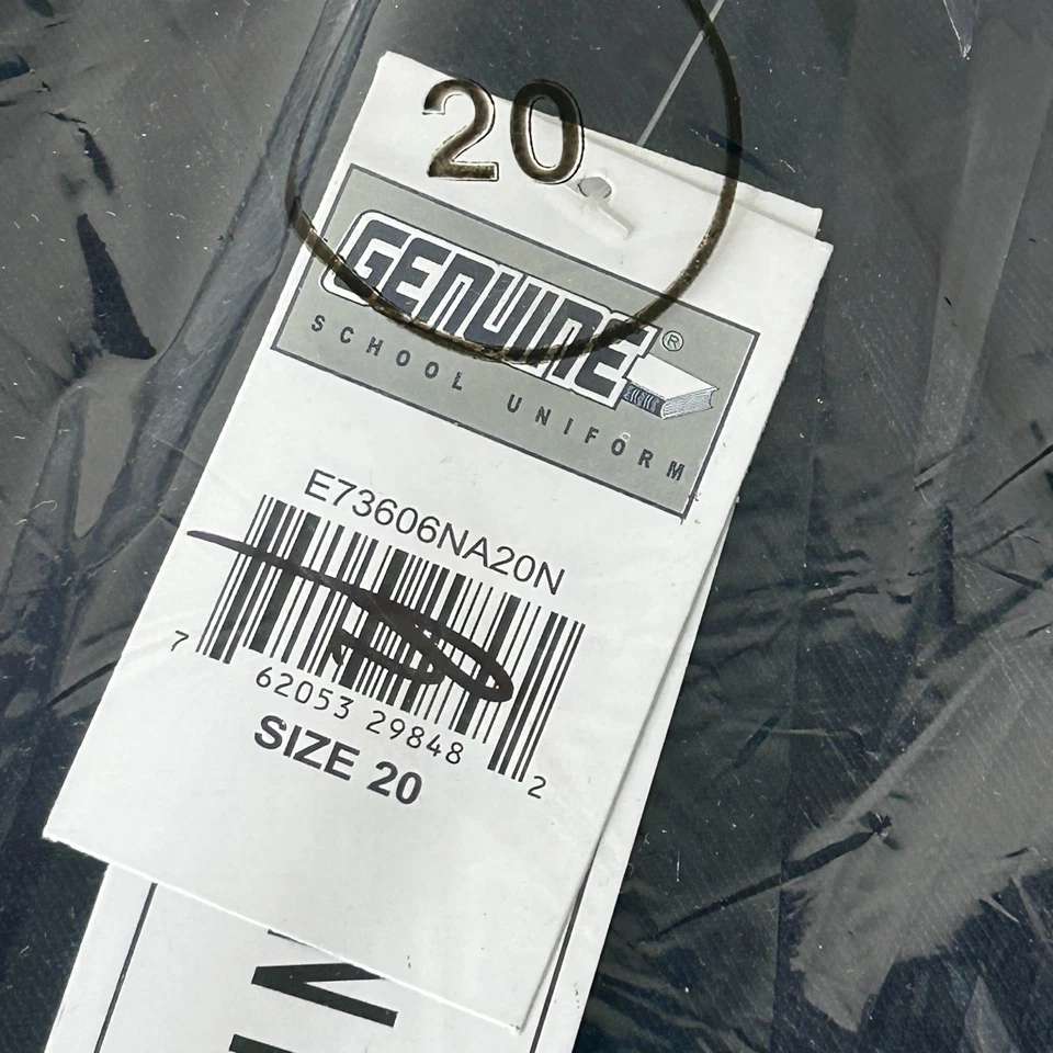 UNIFORME ESCOLAR Talla 20 32x33 Azul Marino Ajuste Moderno Frente Plano Lote De 3 4032 Foto 2 de 3