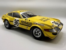 Kyosho Ferrari 365 GTB4 Competizione Daytona #36 1:18 Diecast Yellow Car