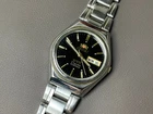 Vintage Orient Crystal 3 Star Black Dial 36mm Men's Watch