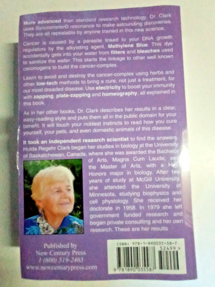 Cure and Prevention of All Cancers by Hulda Regehr Clark (2007, Trade Paperback) - Image 2 of 4