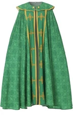 COSDREAMER Unisex Green Church Catholic Vestments Cape Cloak - Size: 5XL - A0140