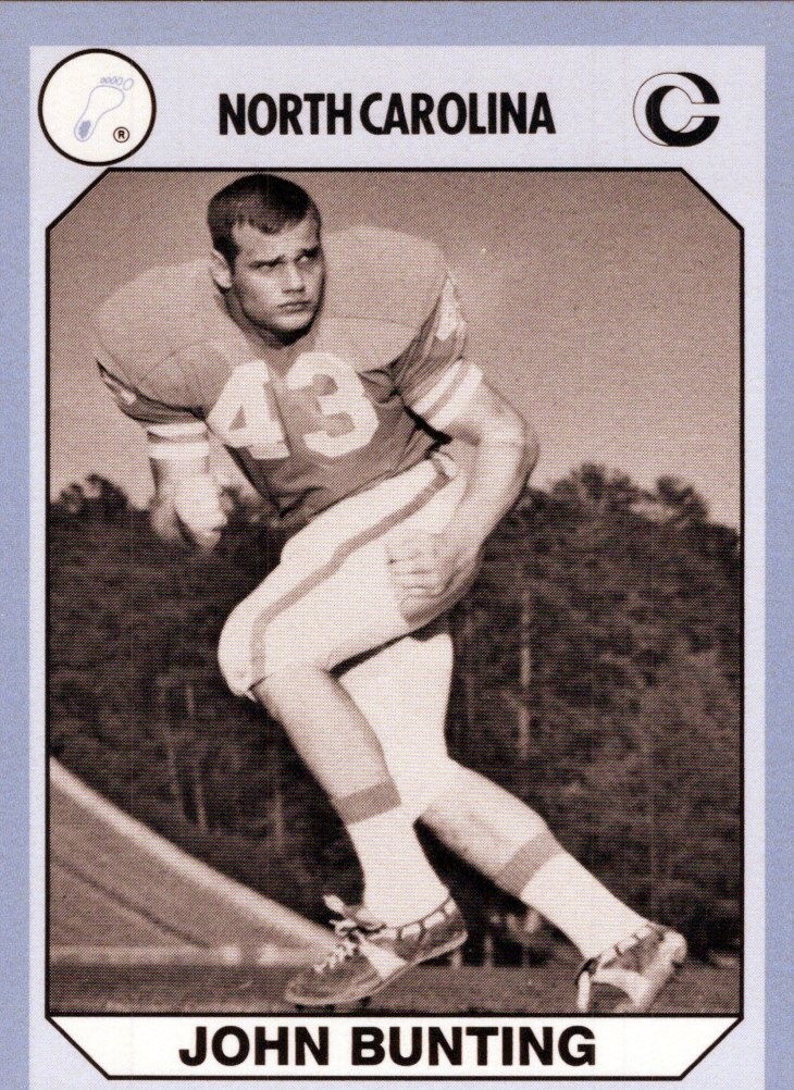 1990-91 Collegiate Collection North Carolina Tar Heels #114 John Bunting