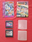 Sonic 2 And Sonic Chaos Sega Game Gear with manuals lot of 2