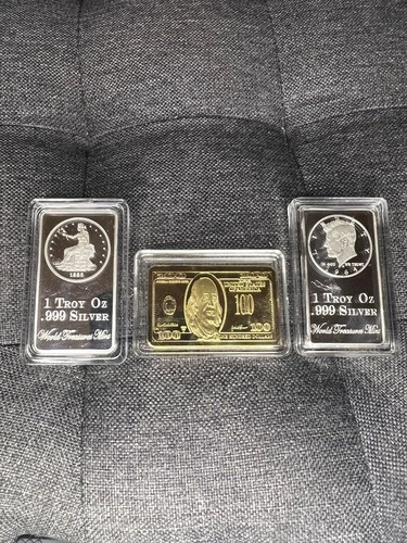 Silver bullion bars 1 oz - World Treasures Mint