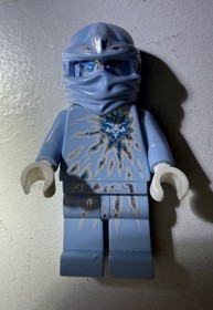 Lego Ninjago ZANE NRG Minifigure Authentic njo0069 9590 (DENTS BUT NO CRACKS)