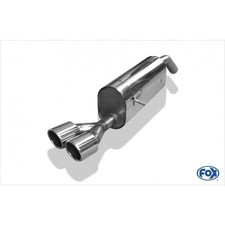 FOX Endschalldämpfer 2x90mm eingerollt schräg für Peugeot 207 SW RC einseitig