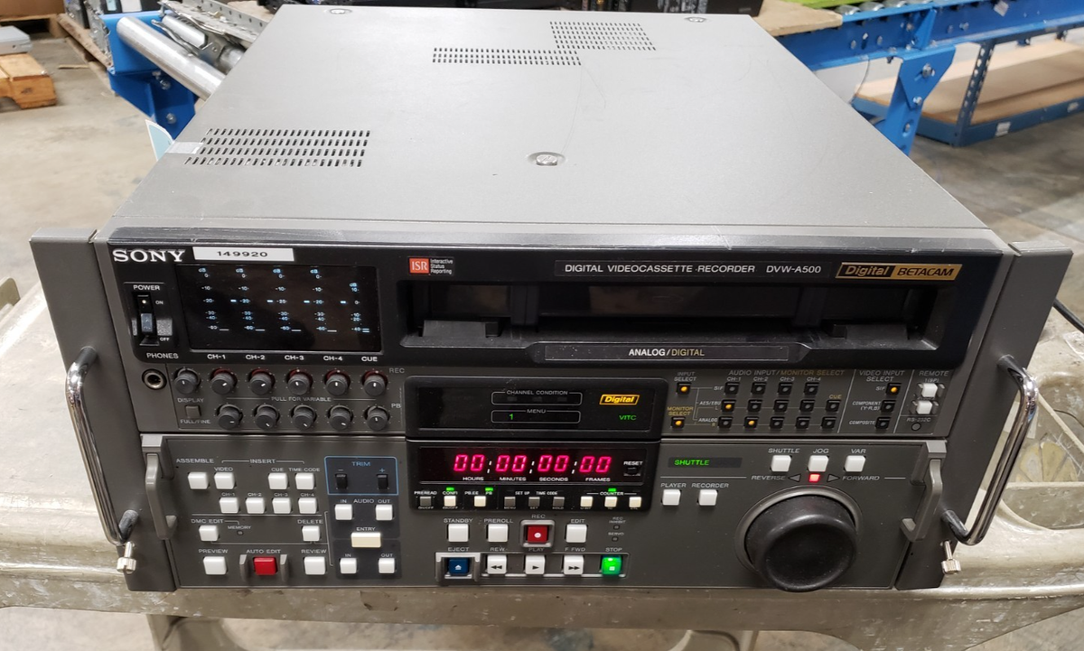 Sony Dvw-a500 Digital Betacam Editing Recorder Good Working