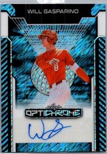 2025 Leaf Will Gasparino Optichrome Baseball Blue Auto /7