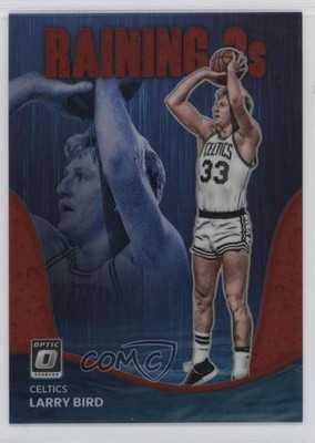 2022-23 Panini Donruss Optic Raining 3s Red Prizm /99 Larry Bird #18 HOF 0af3