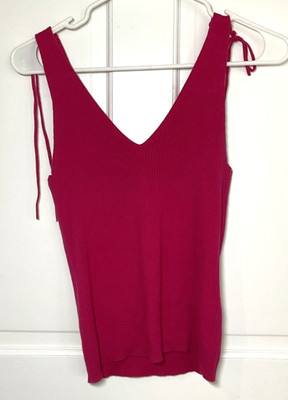 EXPRESS SLEEVELESS GIRLS TANK  PINK  SIZE MEDIUM  JUNIOR 100% COTTON NEW