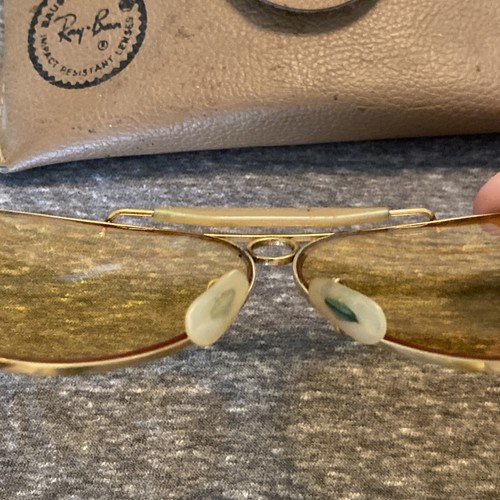 VINTAGE BAUSCH & LOMB RAYBAN ALLWEATHER AMBERMATIC SHOOTING