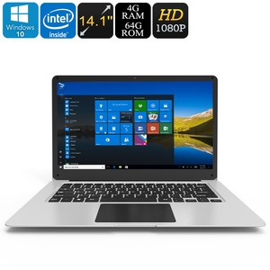Jumper EZbook 3 Laptop Windows 10 14.1 Inch 1080p HD Notebook 4GB RAM 64GB eMMC