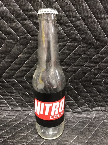 Vintage Nitro Cola 12 oz Glass Bottle