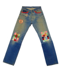 Vtg 60s 70s Levi's 501 Selvedge Redline Button 6 Jeans