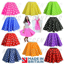GIRLS skirt ROCK n ROLL  50s/60s SKIRT/SCARF Dance Full Circle skirt COSTUME