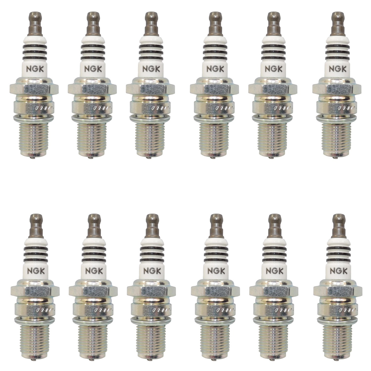 NGK Iridium IX Spark Plug Set (12 Pieces) 3692 For Aston Martin Vanquish 6.0 V12