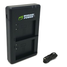 Wasabi Power Micro USB Dual Battery Charger for Leica BP-DC12