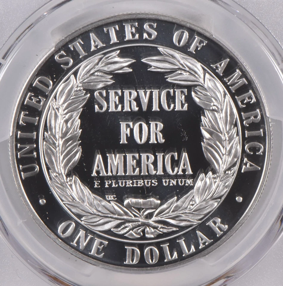 1996-S PR70DCAM Commemorative Dollar Nat'l Community Service PCGS Blue Lbl - Image 4 of 4