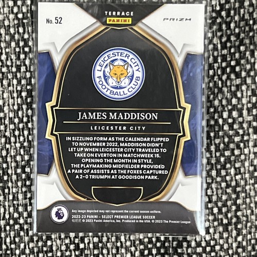 22-2023 James Maddison #52 Select Premier League - Red And Black Checker - 第 2/3 張圖片