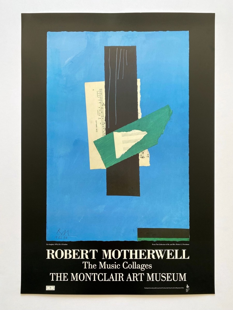 【中古】Robert Motherwell Robert Motherwell : Figure with Blots : 1943 : Archival