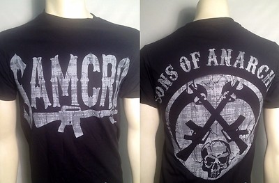 AUTHENTIC SONS OF ANARCHY RIFLE LOGO SOA SAMCRO T TEE SHIRT S M L XL 2XL 3XL
