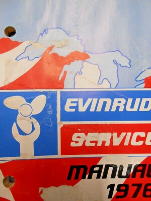 えのの Vintage 1976 Evinrude Service Manual 75 HP Models 75642 75643