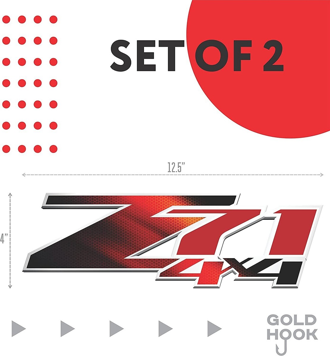 Z71 4x4 Off Road Decal Chevy Silverado Replacement 2007-2019