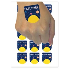 Explorer Space Solar System Science Temporary Tattoo Water Resistant Set