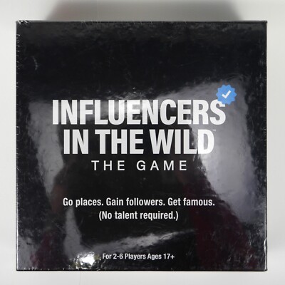 Influencers In The Wild - NEW Board Game The Social Social Media Super Fun Game