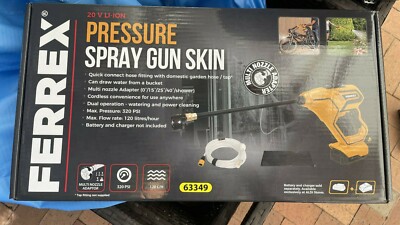 Ferrex 20V Li-Ion Pressure Spray Gun Skin Xfinity Battery System