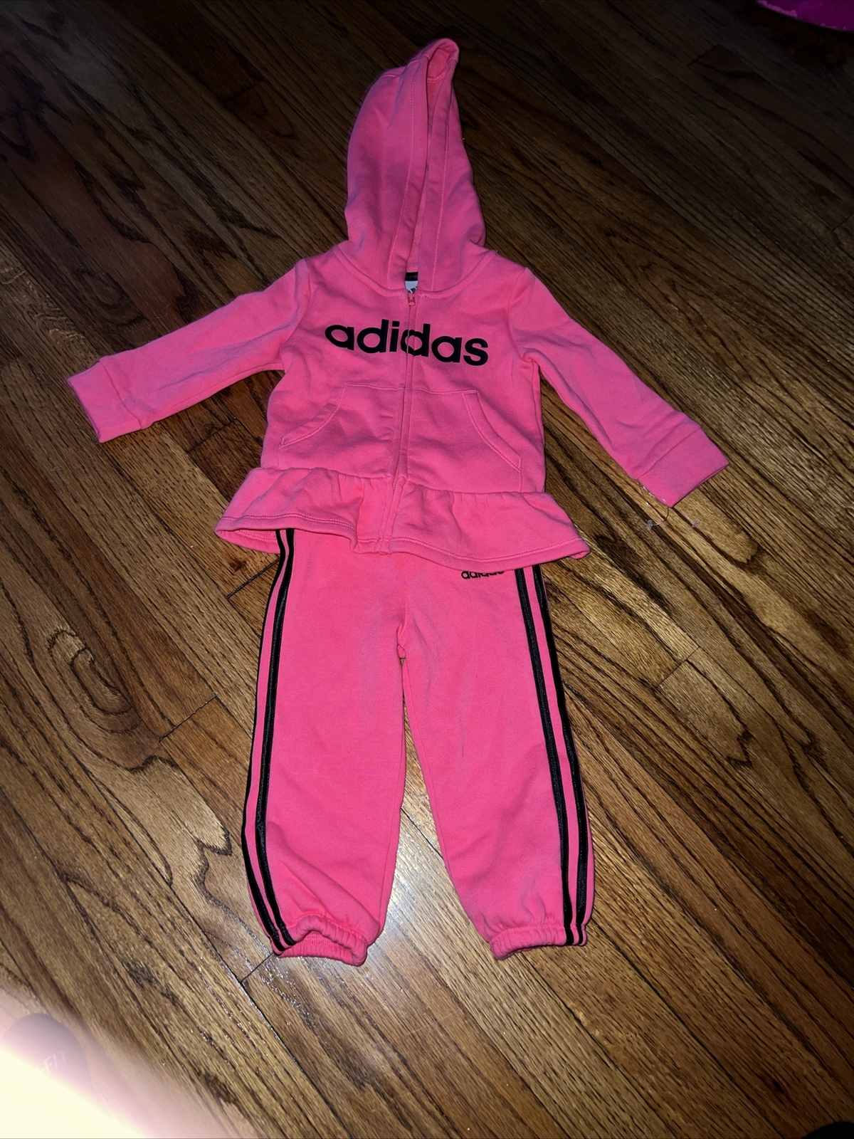 Girls Toddler Adidas Pink Suit 12 Months