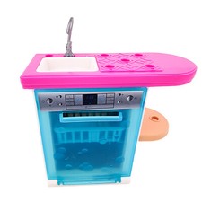 Barbie Doll House Kitchen 2018 REPLACEMENT Sink Dishwasher Counter with basket