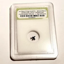 Authentic Meteorite - Space Rock - .10g Iron Crystal Campo Del Cielo 
