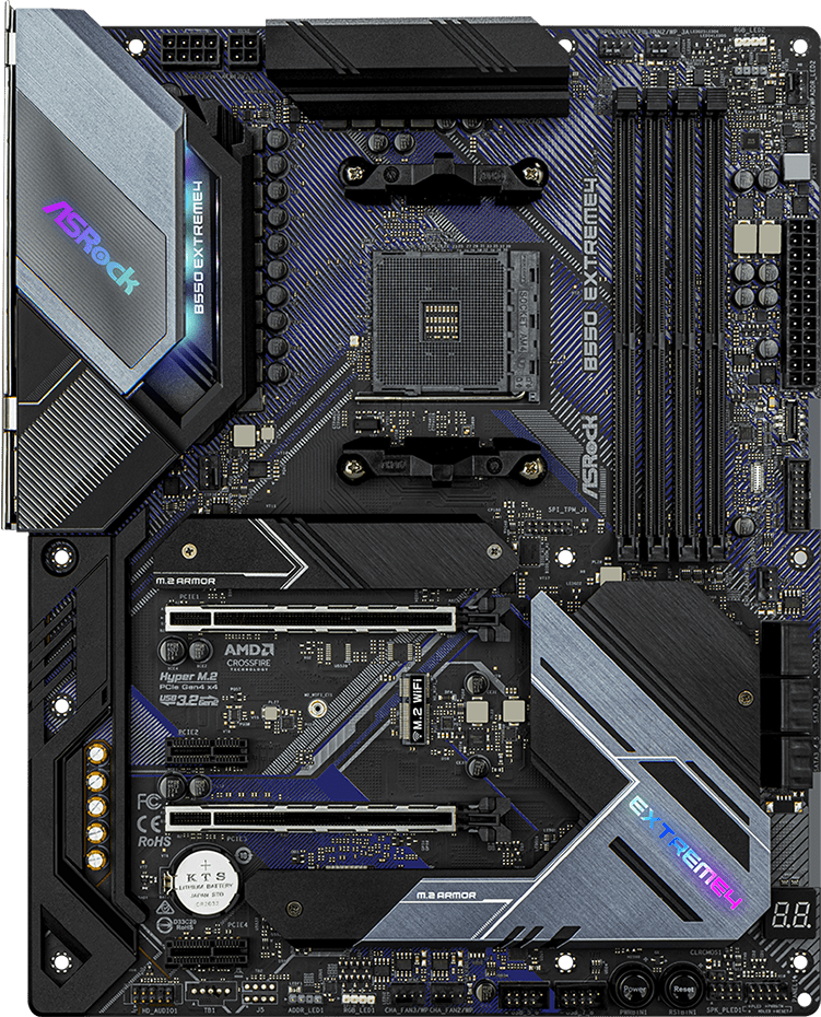 FOR ASRock B550 Extreme4 Motherboard Supports 3300X 3700X CPU DDR4