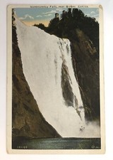 Montgomery Falls Quebec Canada 1922 Vintage Postcard Posted Interesting Cancel