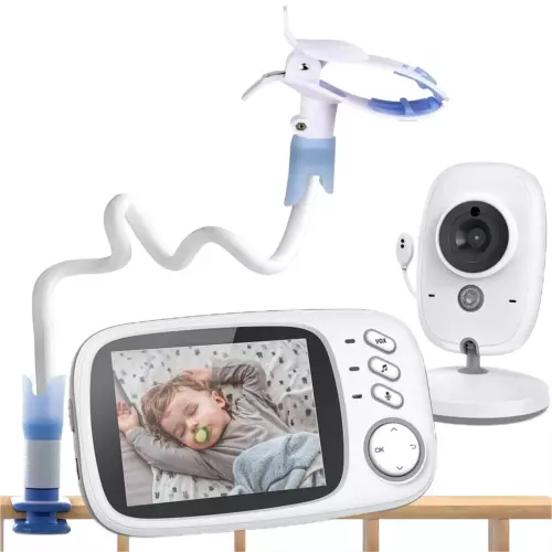 BOIFUN 3.2 inch Video Baby Monitor with Camera Non WiFi Baby Monitors w/ Holder - Picture 1 of 16
